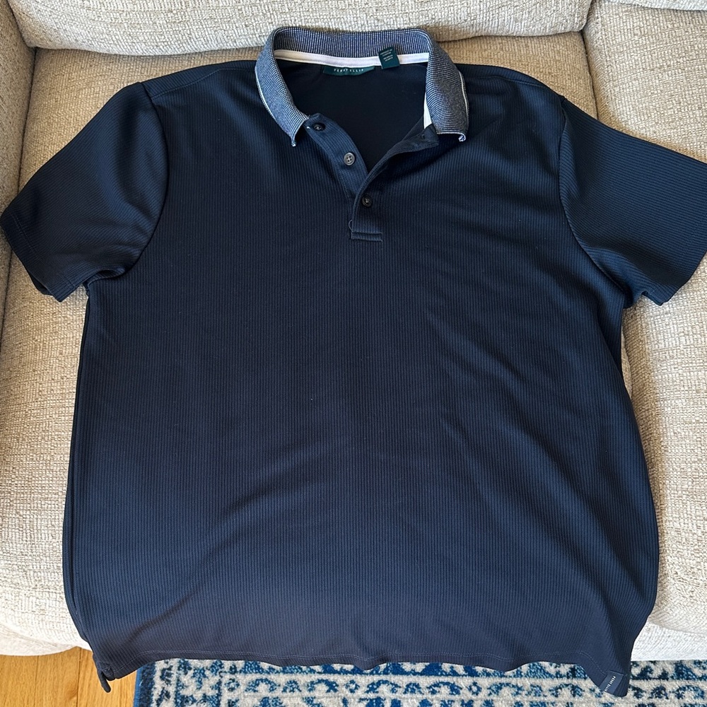 Perry Ellis Men's Navy Polo Shirt